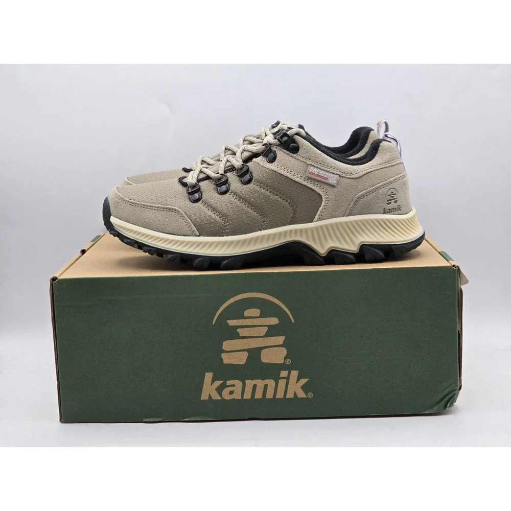 Kamik Women's Terrain Fall Shoes Waterproof -suede Upper - Gray Green - Sz 7 NIB